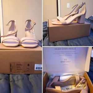 Birdey Grey, Size 8, Nude Blush  Bridesmaid Shoes